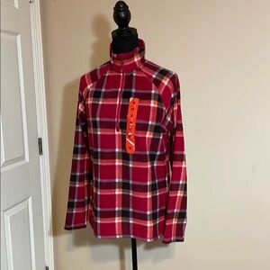 Plaid Quarter-Zip Pullover